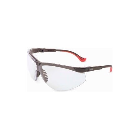 Honeywell North Uvex Genesis S3300X XC Safety Glasses, Black Frame, Clear Lens, AntiFog S3300X
